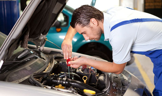 Inspect the car and do routine maintenance