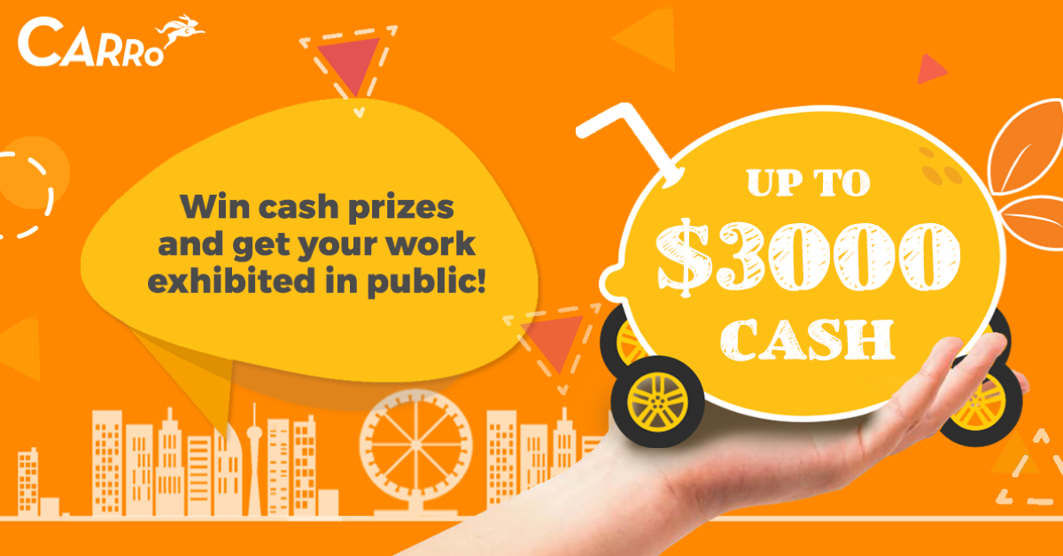 Get your artwork exhibited in public with cash prizes to be won!