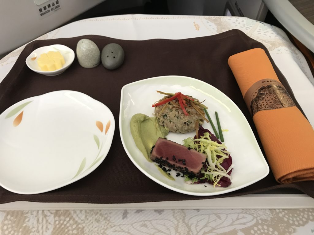 journey to Jeju - EVA AIR - plane food 2