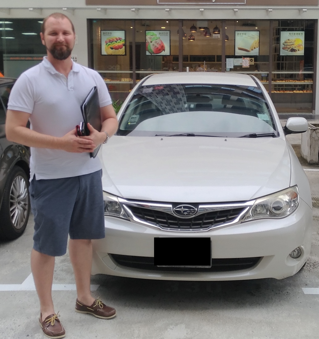 Kris with his Subaru Impreza from Carro