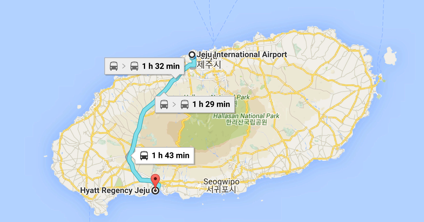 Driving in Jeju - GPS Map