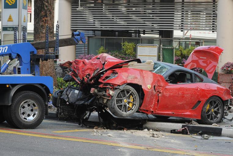 Ferrari Car Accident