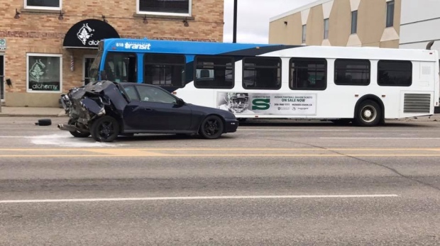 Unlucky transit bus accident canada