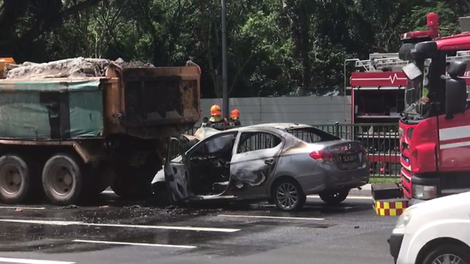 Clementi Road Car accident