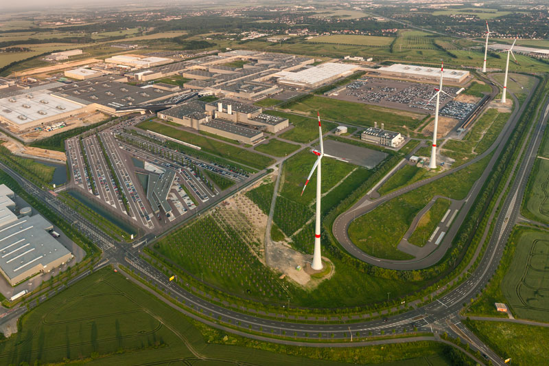 BMW factory powered by wind turbines