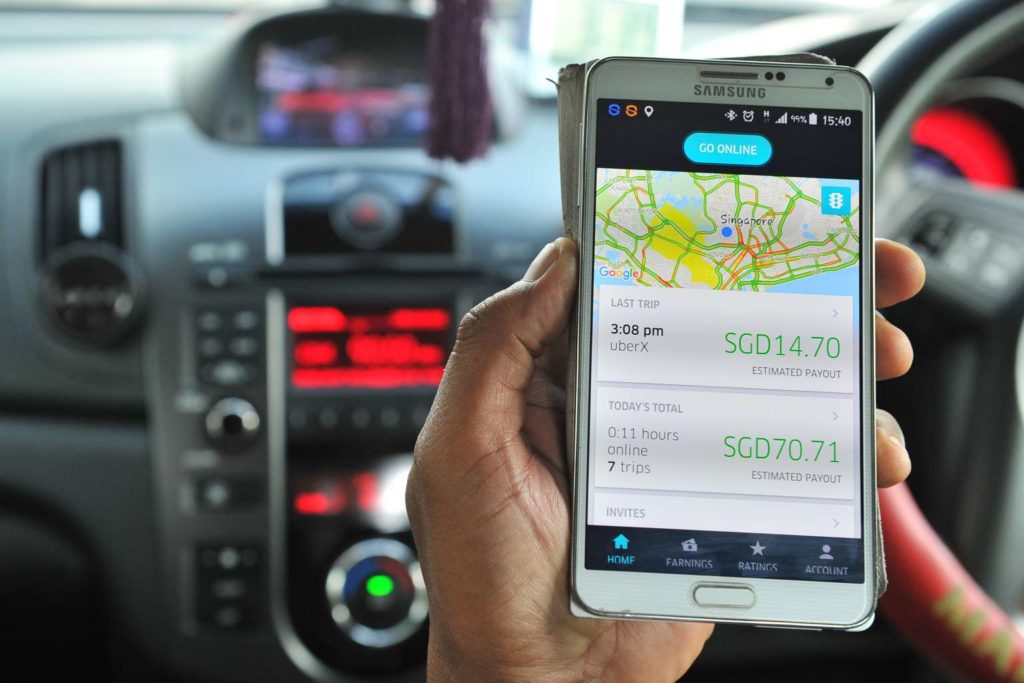 Uber driver app