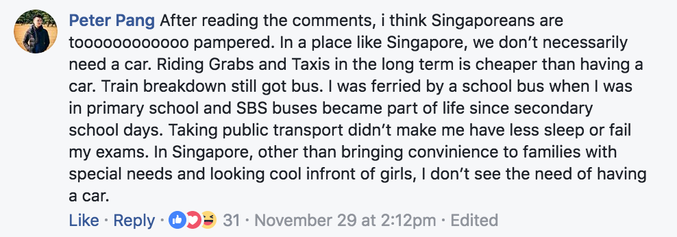 Driving Over Public Transport In Singapore