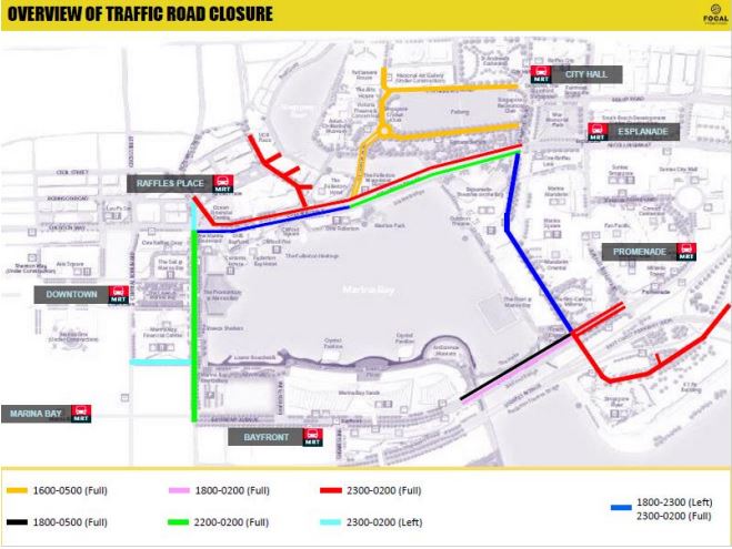 Road Closures on New Year's Eve
