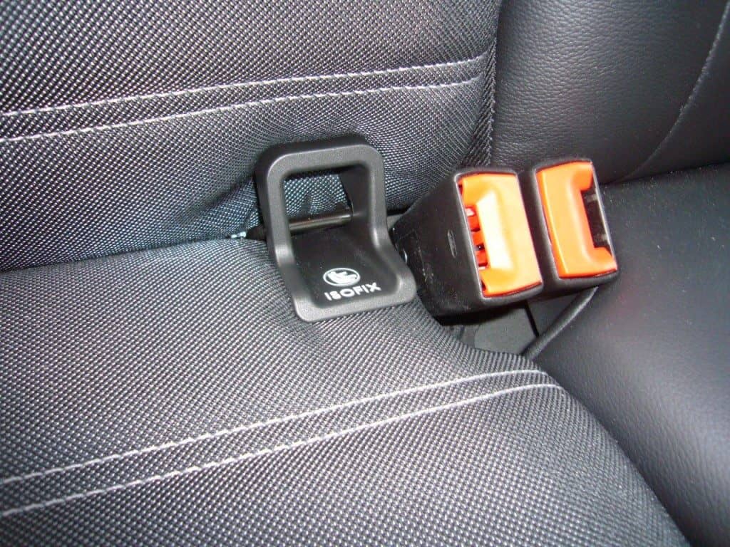 Isofix in front seat of clearance car