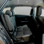 Rear passenger seats in a Toyota Prius Plus Hybrid