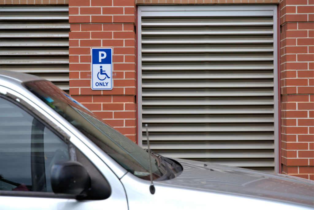 handicap parking sign 
