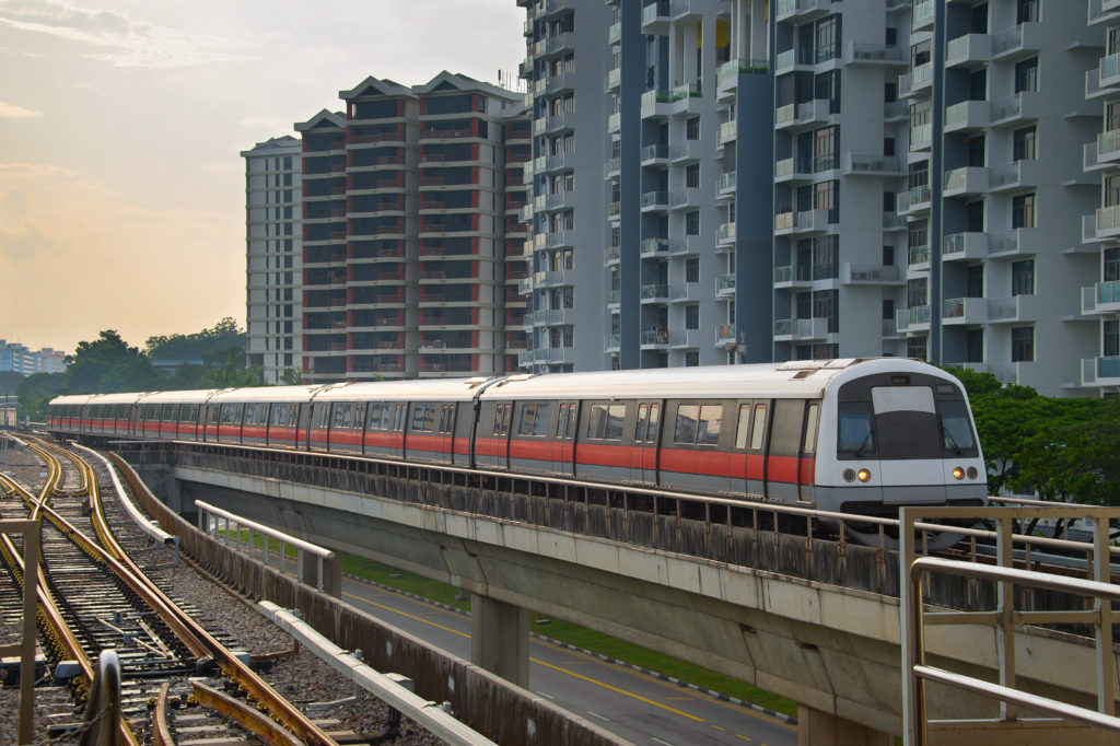 MRT on train tracks