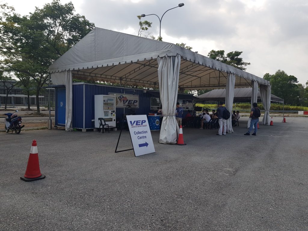 VEP Collection Point in Johor Bahru, Malaysia
