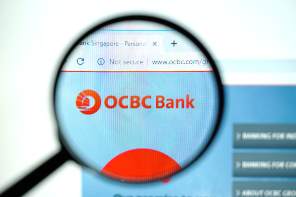 OCBC Bank logo on the OCBC website