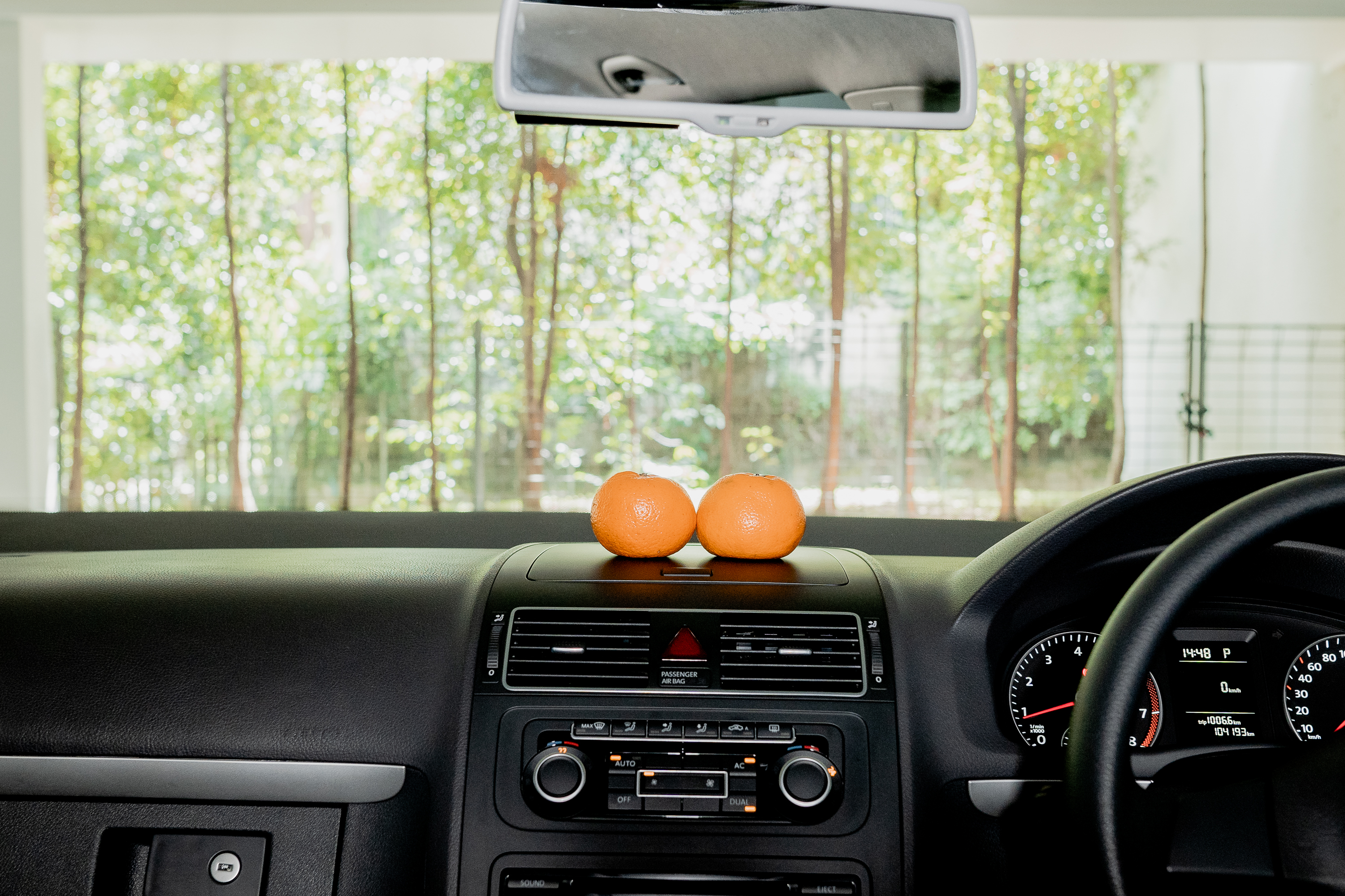 oranges on your dashboard