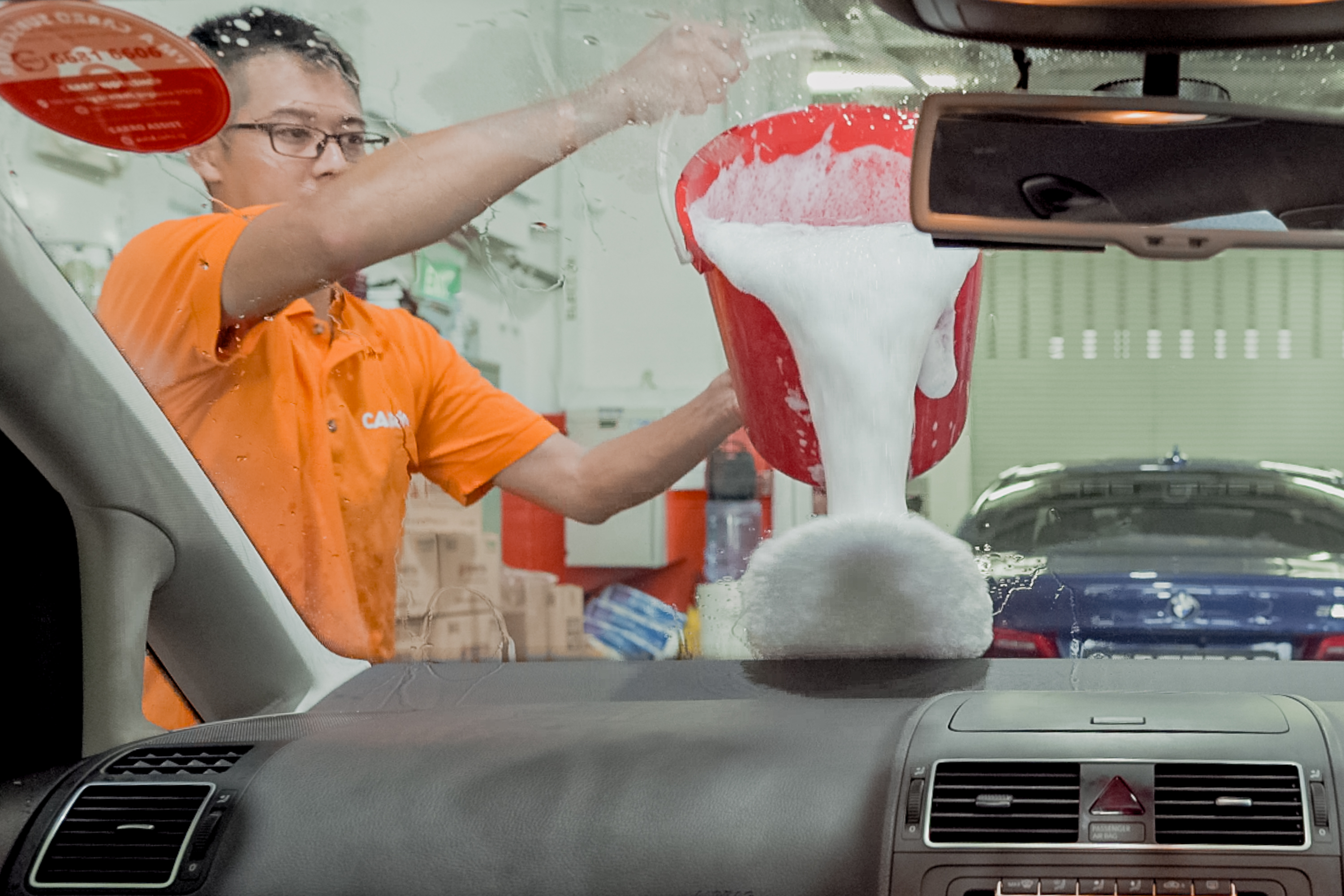 car wash before Chinese New Year