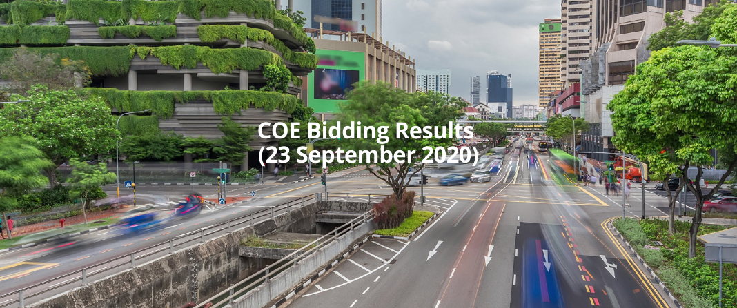 COE Bidding Results (23 September 2020)