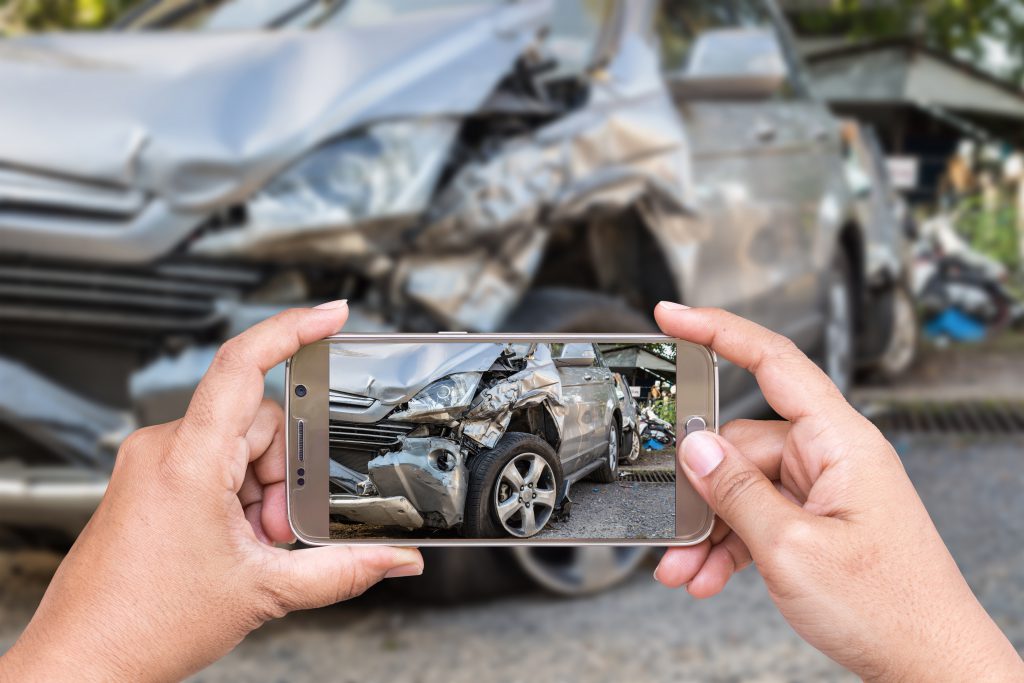 take photos during a car accident