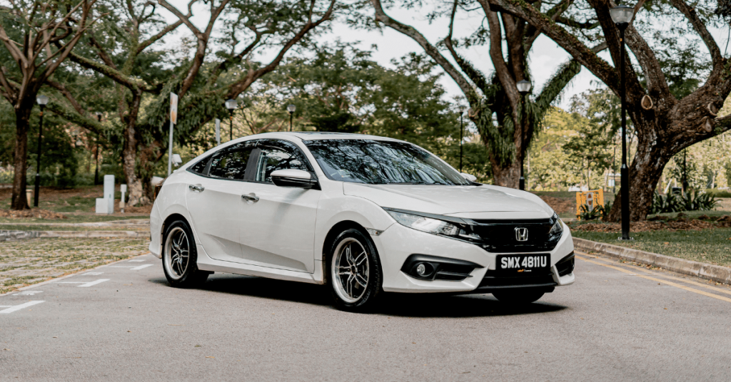 Honda Civic in carpark