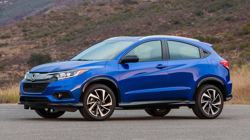 Blue Honda HR-V