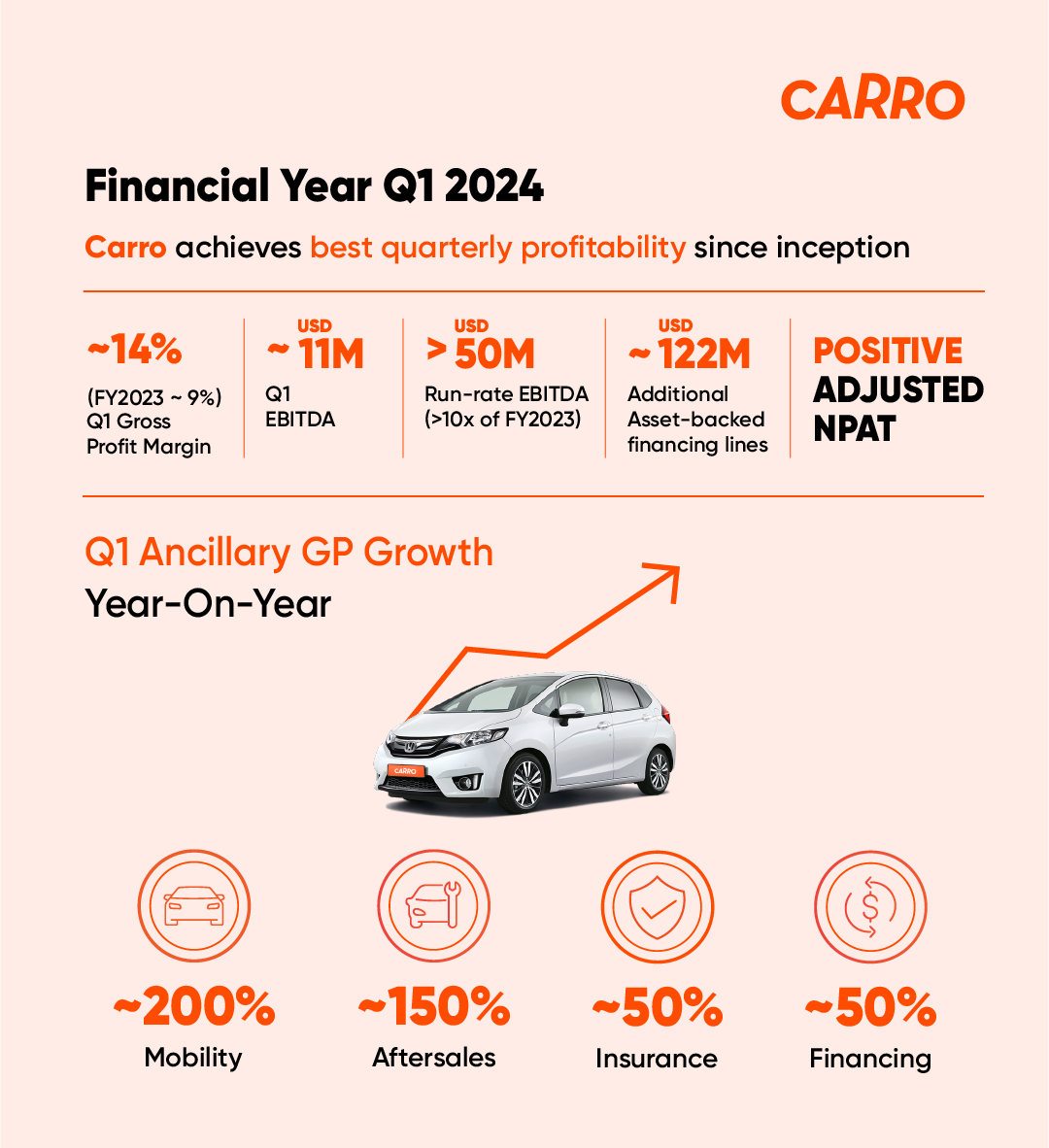 Carro's FY2024 quarterly results 